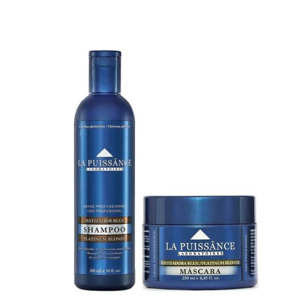 Kit Matizador Azul La Puissance Shampoo y Mascara Blue