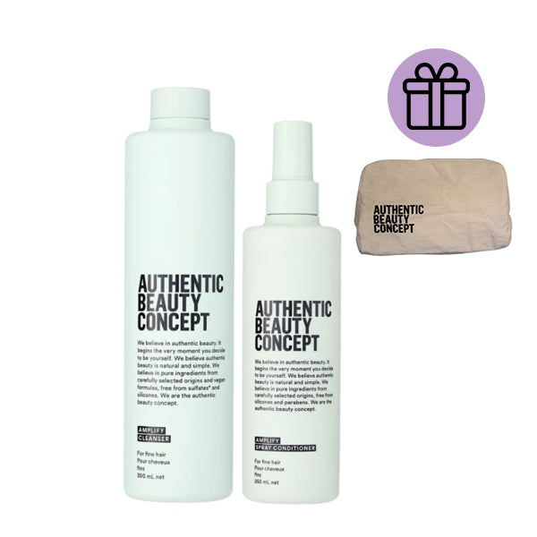 Kit Amplify Authenthic Beauty Concept Shampoo + Acondicionador Spray + REGALO