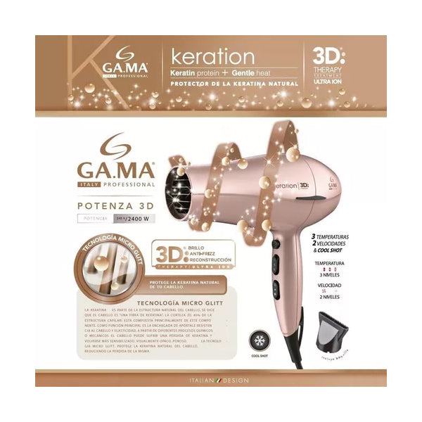 Secador De Pelo Gama Italy Keration Potenza 3D