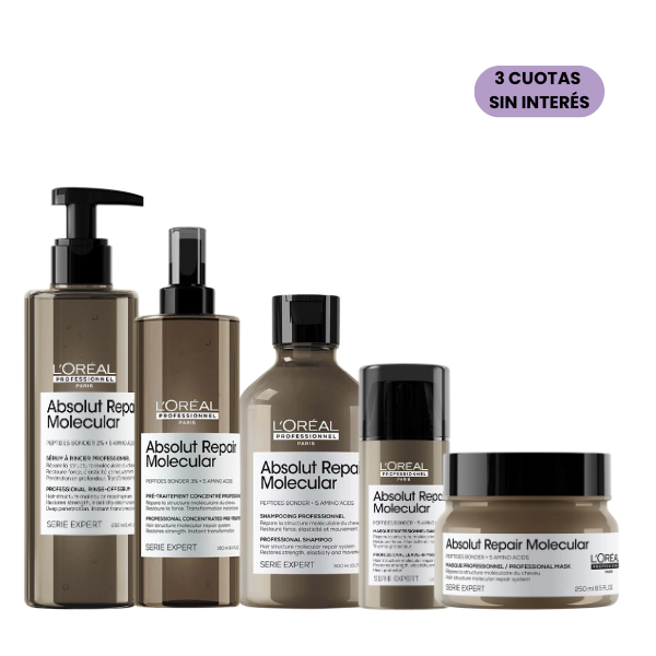 Kit Completo Reparación Loreal Absolut Repair Molecular