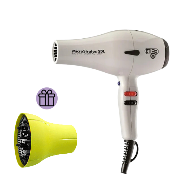 Secador de Pelo Profesional ETI Micro Stratos SDL+ Difusor de Regalo