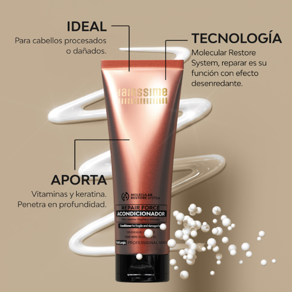 Combo Profesional Hairssime Repair Force Hairlogic 1480ml