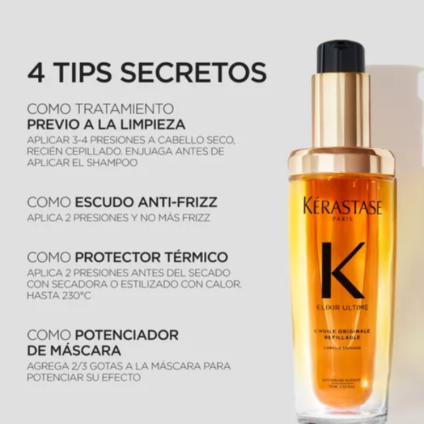 Aceite capilar Kerastase Elixir Ultimate antifrizz 75ml