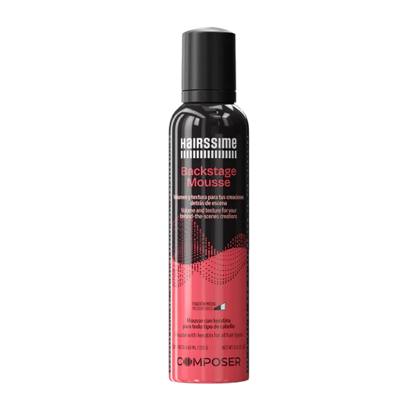 Mousse Hairssime con Keratina Backstage 225 gr