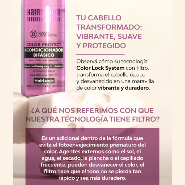 Acondicionador Bifásico Hairssime Color Protect Hairlogic 240ml