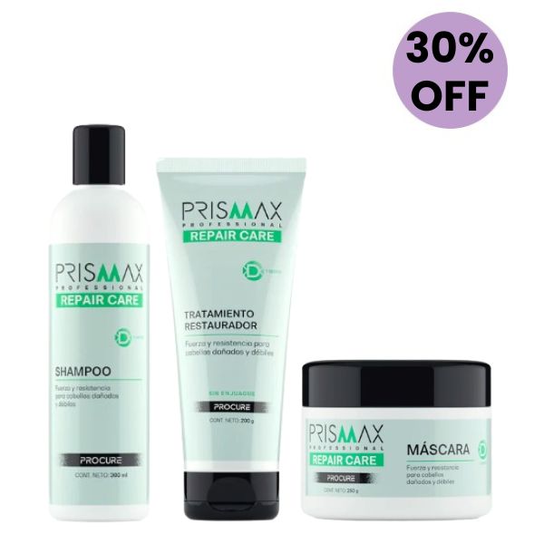 Combo Prismax Repair Care Shampoo + Mascara + Tratamiento.