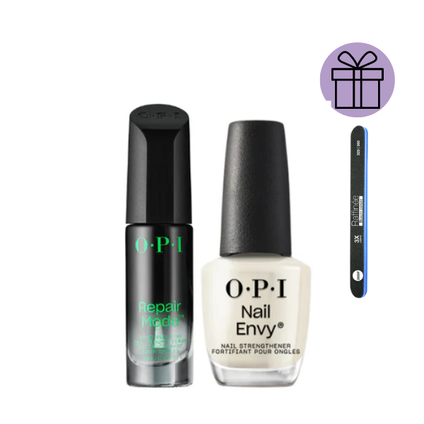 Kit OPI Sérum Repair Mode + Fortalecedor Nail Envy Strengthener + Lima de Regalo