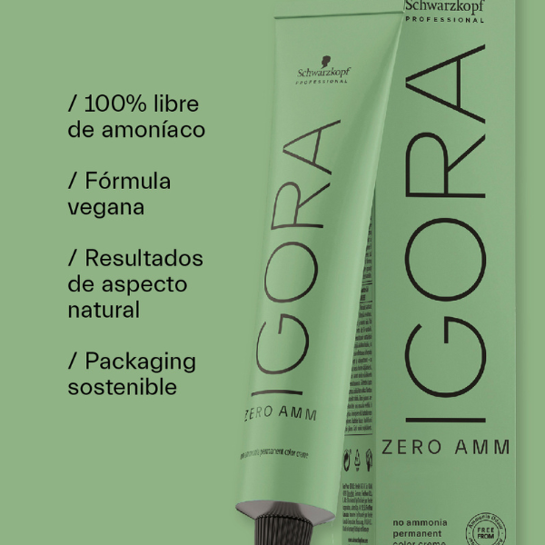 Tintura Igora Zero Schwarzkopf Professional Sin Amoniaco 60 ml