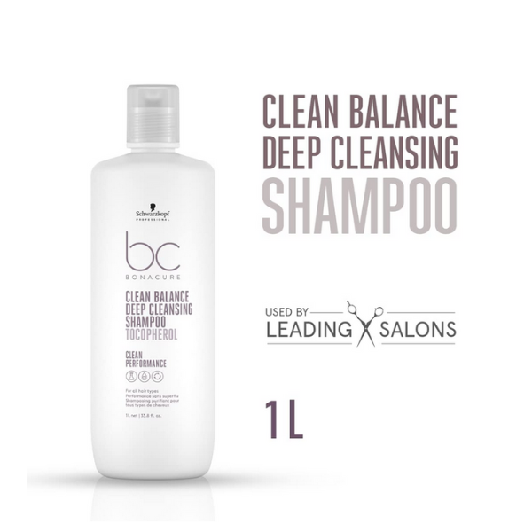 Shampoo Clean Deep Cleansing Tocopherol  Schwarzkopf Linea bc 1L