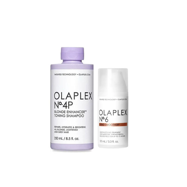 Kit Olaplex Shampoo Matizador Nº 4P + Crema para Peinar Paso N°6 Bond Smoother 100 ml