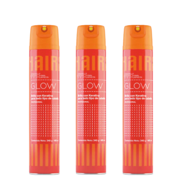 Spray de Brillo Hairssime FFX GLOW 340 gr X 3