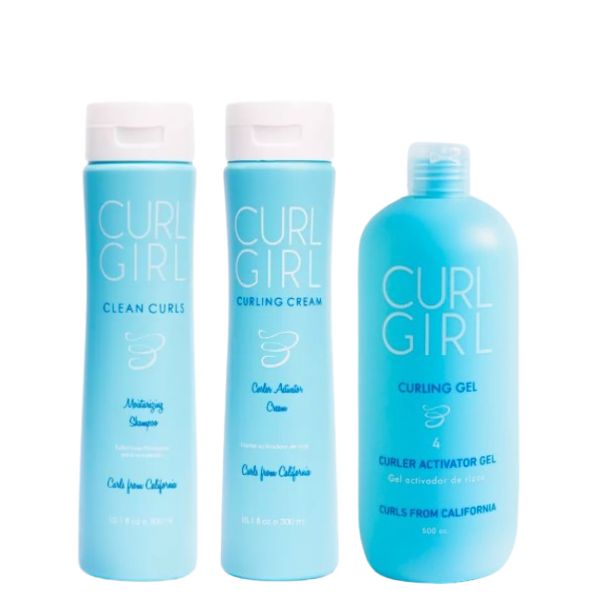 Kit Activador De Rizos Shampoo + Crema + Gel Curl Girl