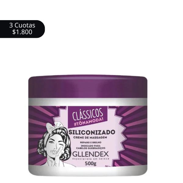 Crema De Reparación Gllendex  Cabellos Quebrazidos 500g