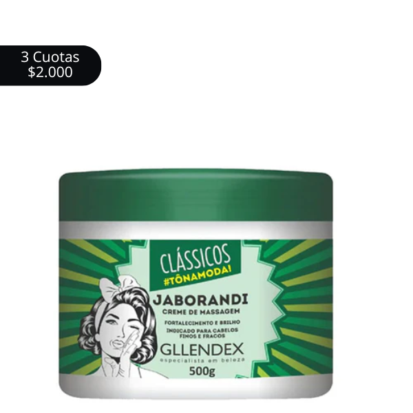 Crema De Fortalecimiento Gllendex Para Cabellos Finos Y Debiles 500g