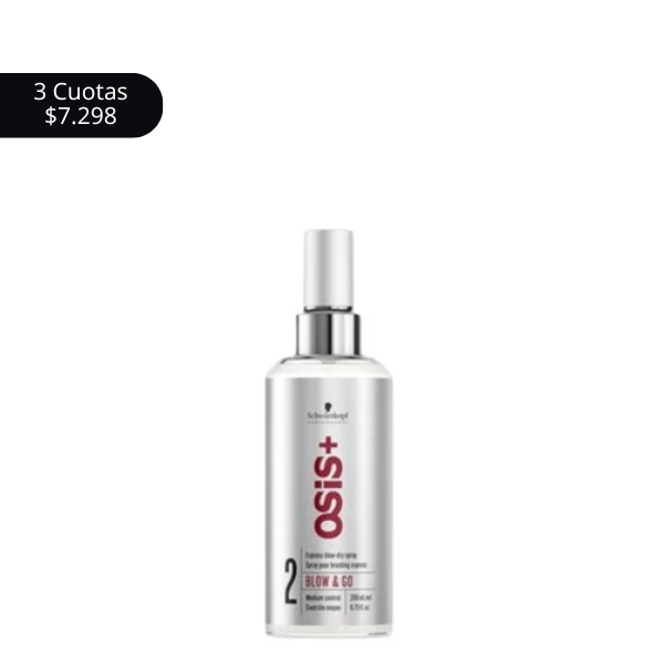 Spray De Secado Rápido Schwarzkopf Osis Blow & Go 200 Ml