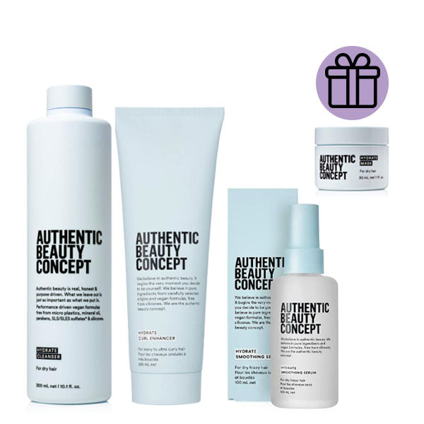 kit Authentic Hydrate Curl Enhacer Shampoo + Gel + Serum + Regalo