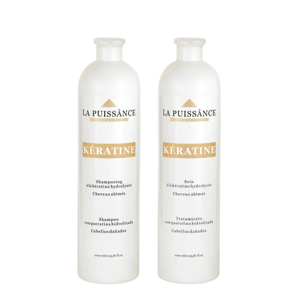 Kit Shampoo + Acondicionador La Puissance Queratina Hidrolizada 1000ml