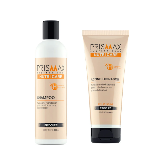 Shampoo + Acondicionador Prismax Nutri Care 300ml