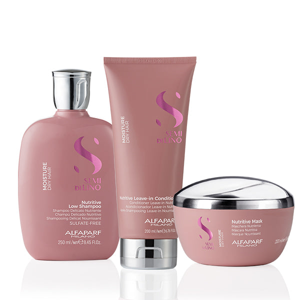 Combo Alfaparf Moisture Nutrive Shampoo + Mask + Leave-in Aconditiner