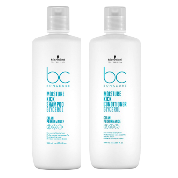 Shampoo y Acondicionador Hidratacion Schwarzkopf Moisture Kick 1L