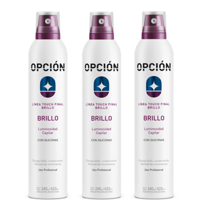 Spray de Brillo Opción X 3 390ml