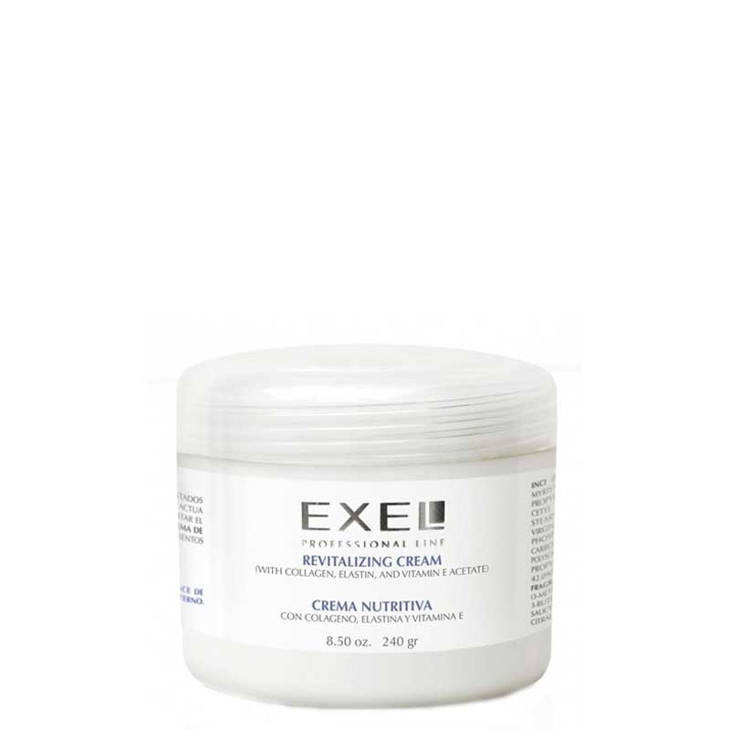 Crema Nutritiva Exel con Colágeno, Elastina y Vitamina E 240 g