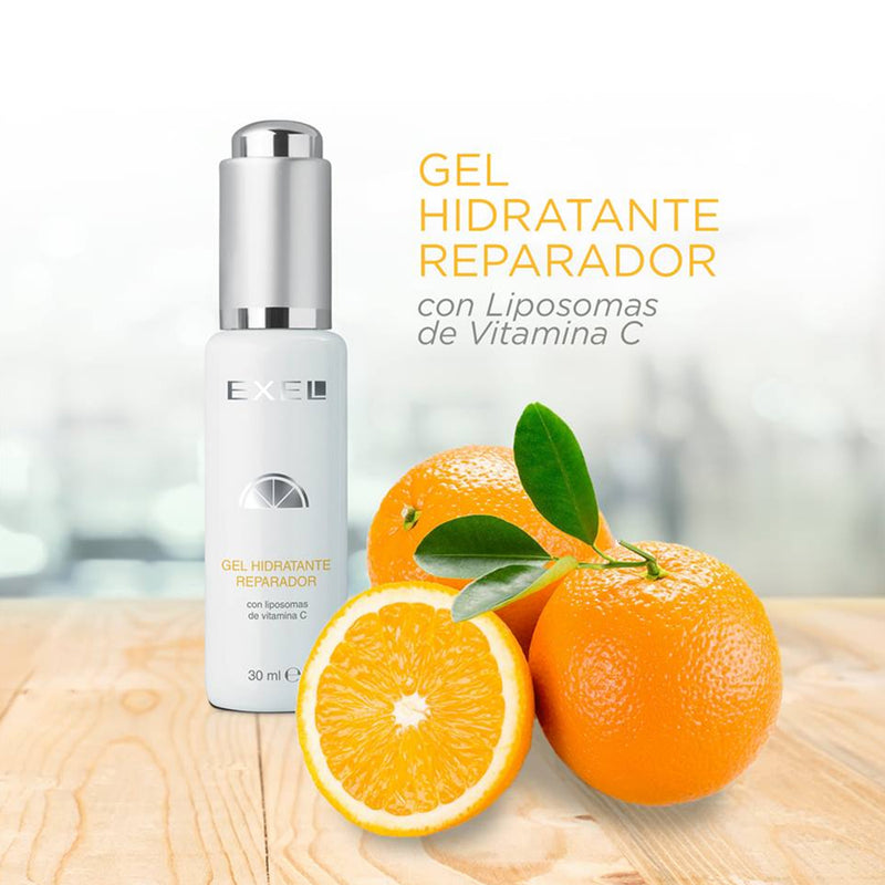 Gel Exel Hidratante Reparador Vitamina C 30 ml