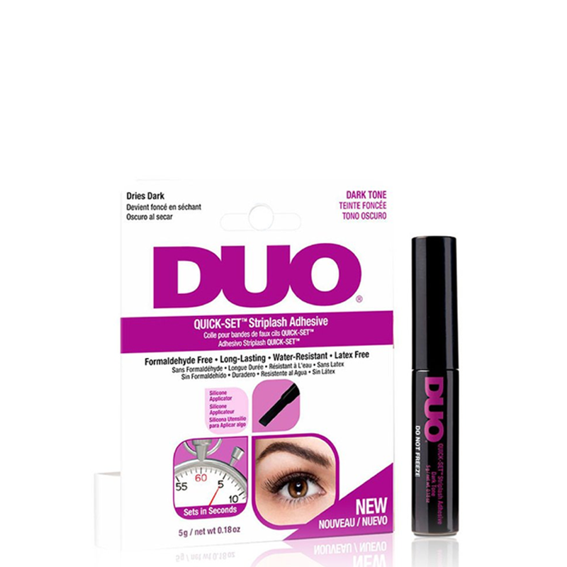 Pegamento para Pestañas DUO Quick-Set Oscuro Látex Free 5 gr