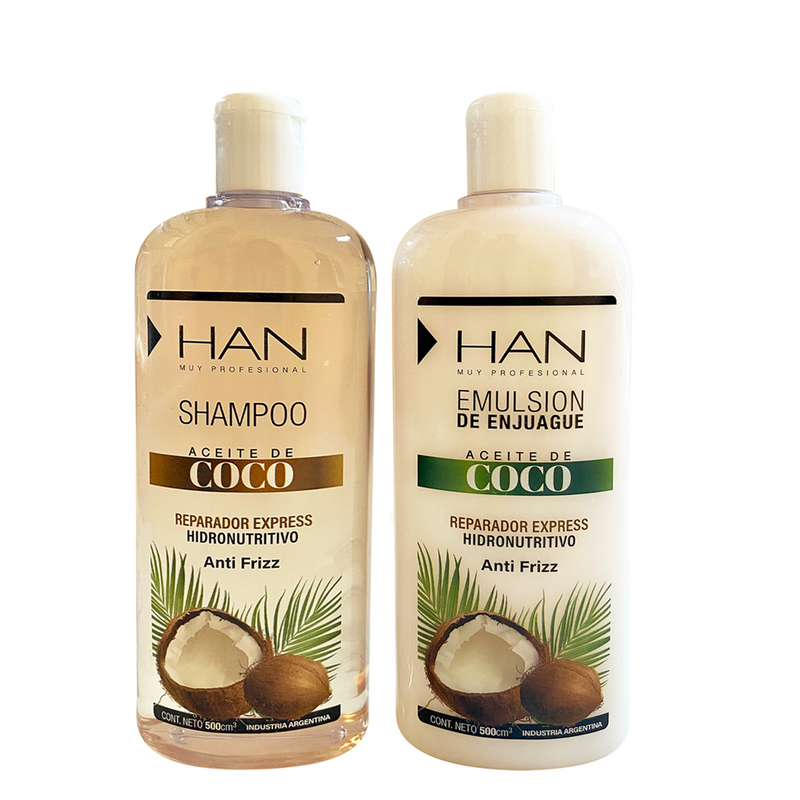 Combo Shampoo Y Emulsion Han Aceite De Coco