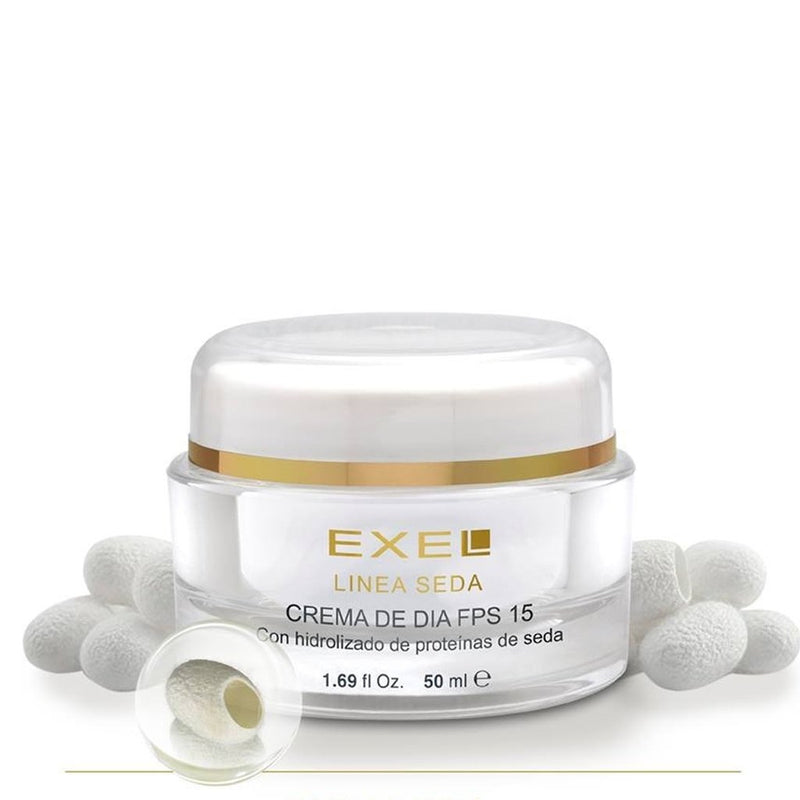 Crema Hidratante Exel de Día FPS 15+ con Proteína de Seda 48 g